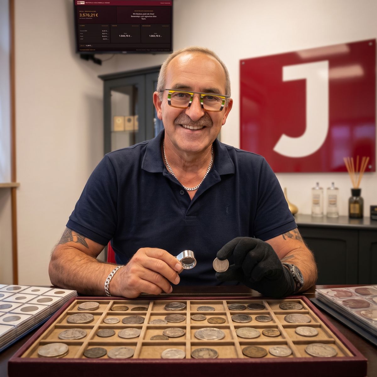Dirk Bergs, Münzenprofi bei JASPERS-Ankauf